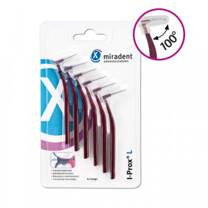 MIRADENT Interdentalbürste I-Prox L 0,8 mm bordea. MIRADENT Interdentalbürste I-Prox L 0,8 mm bordea.