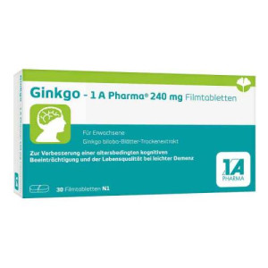 GINKGO-1A Pharma 240 mg Filmtabletten GINKGO-1A Pharma 240 mg Filmtabletten