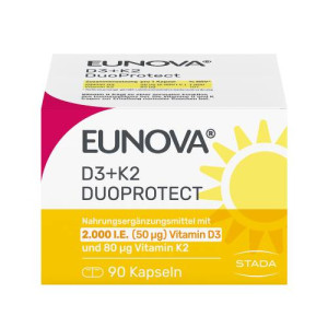 Produktbild von EUNOVA DuoProtect D3+K2 2000 I.E./80 μg Kapseln