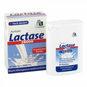 Produktbild von LACTASE 28.000 FCC Tabletten im Spender