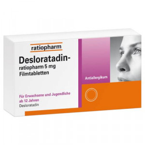 Produktbild von DESLORATADIN-ratiopharm 5 mg Filmtabletten