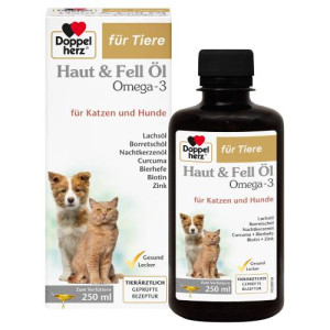 Produktbild von DOPPELHERZ für Tiere Haut&Fell Öl f.Hunde/Katzen