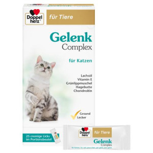 Produktbild von DOPPELHERZ für Tiere Gelenk Complex Port.B.f.Katze