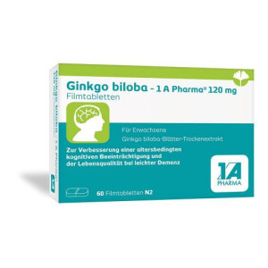 GINKGO BILOBA-1A Pharma 120 mg Filmtabletten GINKGO BILOBA-1A Pharma 120 mg Filmtabletten