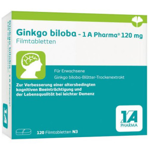 GINKGO BILOBA-1A Pharma 120 mg Filmtabletten GINKGO BILOBA-1A Pharma 120 mg Filmtabletten