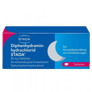 DIPHENHYDRAMINHYDROCHLORID STADA 50 mg Tabletten DIPHENHYDRAMINHYDROCHLORID STADA 50 mg Tabletten