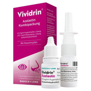 VIVIDRIN Azelastin Kombip. 0,5mg/ml ATR+1mg/ml NAS VIVIDRIN Azelastin Kombip. 0,5mg/ml ATR+1mg/ml NAS