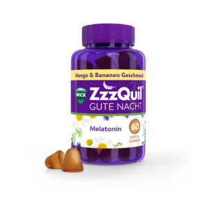 Produktbild von WICK ZzzQuil Gute Nacht Mango & Banane 60 St.