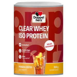 DOPPELHERZ Clear Whey Iso Protein Pfirsich-Eistee DOPPELHERZ Clear Whey Iso Protein Pfirsich-Eistee
