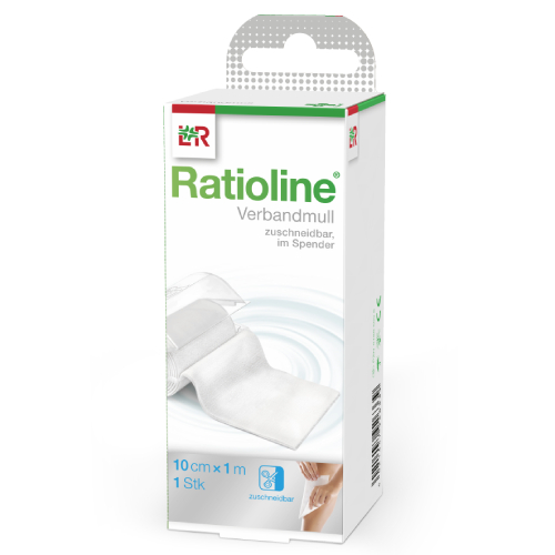 RATIOLINE acute Verbandmull 10 cmx1 m gerollt