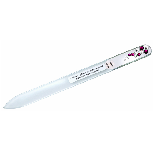 APOLINE Nagelfeile Glas mit 13 Swarovski-Steinen