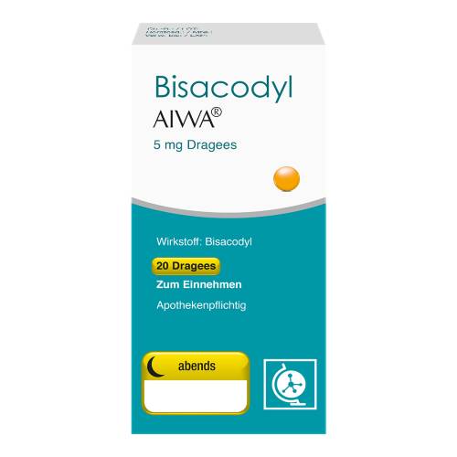 BISACODYL AIWA 5 mg Dragees
